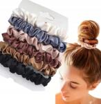 SNM Hajgumi mini scrunchies 6db-os szatén erős lófarok hajgumi (P334)