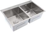 Böhm Двойна кухненска мивка BOHM BH7849DS Satin SUS304 780×490×215 мм (16982) Мивка за вграждане