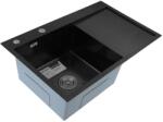 Böhm Черна кухненска мивка BOHM BH7849LB Nano Black SUS304 780×490×215 мм (16979) Мивка за вграждане
