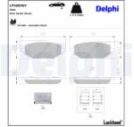DELPHI set placute frana, frana disc DELPHI LP5089EV (LP5089EV)