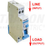 TRACON KVKVEB-10/100 Kombinált védőkapcsoló, elektronikus, 2P, 1 modul, B kar (KVKVEB-10per100)