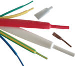 TRACON Zsugorcső, vékonyfalú, 2: 1 zsugorodás 12, 7/6, 4mm, szürke (ZS127SZ)