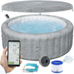 Bestway Lay-Z Spa Bali szürke felfújható jakuzzi pezsgőfürdő 6 fő részére (6001N)