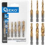 GEKO HSS menetfúró készlet M3-M10 HEX 6db G38136 (G38136)