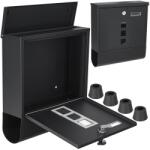 GEKO postaláda újságtartóval fekete 34x30, 7x10cm G10923 (G10923)