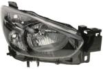 Mazda 2 2014-2020 - Fényszóró H4 jobb fekete h. (motoros) DEPO