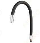 FERRO Elastico Flexibilis Kifolyócső mosogató csaptelepekhez fekete