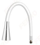 FERRO Elastico II Flexibilis Kifolyócső mosogató csaptelepekhez fehér