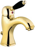 SAPHO KIRKÉ mosdócsaptelep. automata leeresztővel. fekete kerámia karral. arany