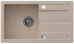 SAPHO Gránit mosogató. egymedencés. 78x44cm. beige