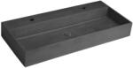 SAPHO QUADRADO betonmosdó lefolyóval. 2 furatos. 96x44cm. szürke gránit