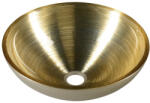 SAPHO MURANO SOFT BROWN üvegmosdó. átm: 40x14cm. világos barna