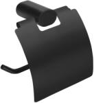 SAPHO FLORI WC-papírtartó fedéllel. fekete