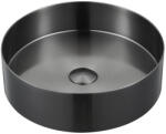 SAPHO AURUM mosdó klik-klak lefolyóval. átm. : 38cm. antracit