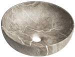 SAPHO RONDANE pultra szerelhető kerámiamosdó. túlfolyó nélkül. átm. : 41cm. breccia márvány