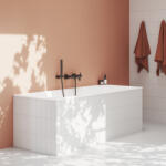 RAVAK Espirit fali kádcsaptelep zuhanyszett nélkül ES 022.20GB, Graphite Brushed