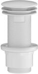 SAPHO klik-klak mosdólefolyó. nem zárható. 5/4. 10-80mm. ABS/matt fehér