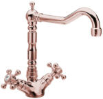 SAPHO REITANO ANTEA kétkaros mosogató-csaptelep. rózsa arany - szerelvenycenter - 94 050 Ft