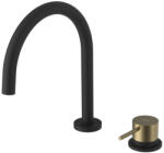 SAPHO ULTRAMIX álló mosogatócsaptelep. matt fekete/matt arany