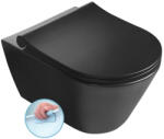 SAPHO AVVA RIMLESS fali WC. 35.5x53cm. fekete