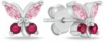 Brilio Silver Játékos ezüst fülbevaló Pillangó cirkónium kövekkel EA1115WP