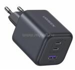 UGREEN X527 hálózati töltő USB+2 Type-C aljzat 45W, gyorstöltő, SÖTÉTSZÜRKE (UGREEN_65156B) (UGREEN_65156B)