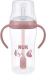 Nuk Бебешко шише NUK Perfect Match - Със силиконова сламка, TC, РР, 260 ml, Мечка (10216319) - ozone