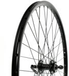 VeloGo Kerék 27, 5" 584 Első DF. tárcsás 6 csavaros ipari csapágy fekete szegecselt