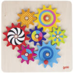 Goki Építsd meg és forgasd! Fa fogaskerekes játék (58530)