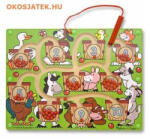 Melissa & Doug Számolós fa játék mágneses tollal, tili-toli számokkal (2280)