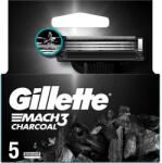 Gillette Mach3 Charcoal borotva utántöltő 5 db (8700216062770)