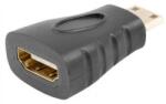 Lanberg HDMI Mini HDMI Átalakító Fekete 3cm AD-0037-BK (AD-0037-BK)