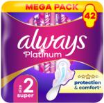 Always Platinum Super 42 darab | Always Platinum (2-es méret) Szárnyas egészségügyi betét 42