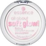 essence All About Soft Glow! Pudră transparentă de fixare pentru o piele mai luminoasa 8 g