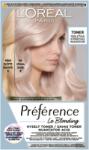 L'Oréal Préférence Le Blonding Toner toner acid neutralizarea subtonurilor de alamă culoare 02 Pearl Blonde 1 buc - lavonio