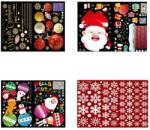 Karll 4 db lapos készlet dekoratív matricákkal az Etukoan ablakhoz, PVC, többszínű, 45 x 60 cm (SX001FECCI1)