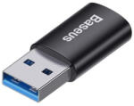 Baseus Ingenuity Series Mini OTG Adapter USB Type-C to USB Type-A átalakító (ZJJQ000101) fekete