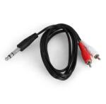 Auna стерео RCA към 6.3мм жак кабел адаптер, 1.5 метра (CJ-264-1.5M) (CJ-264-1.5M)