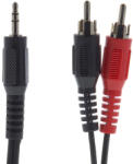 Sencor SAV 104-020 audio kábel, 3, 5mm jack - 2x RCA (35020171)
