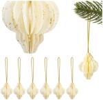 SPRINGOS Ca1501 Karácsonyi papír dekoráció 6 db (CA1501)