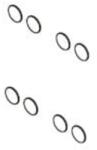SAT Pótalkatrész zsanér fedél SAT fekete NDSATSK6C (SA292-B - 8 PCS)