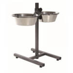 TRIXIE fém tál állványon kutyának 2x2, 8l/24cm - origopet - 11 859 Ft