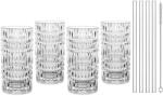 Nachtmann Pahar înalt pentru băuturi TASTES GOOD 422 ml, set de 4 buc, cu paie, Nachtmann (NM106658) Pahar