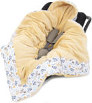 MT Textil MTT Univerzális takaró - Kék levelek - sárga belső