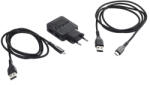 Energizer Fali töltőadapter +1xUSB-C 2.0 kábel+1xMicroUSB kábel FEKETE EAC2BEULCMM/3492548226320 (EAC2BEULCMM)