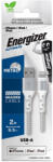Energizer Lighting Töltőkábel USB-A, FEHÉR, textil borítással, 2, 0m EC520LKWH/3492548231812 (EC520LKWH)