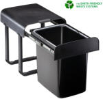 Ekotech - Beépíthető Hulladékgyűjtő ALADIN BLACK BIO - 1 x 16 liter - fizz