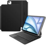 Tech-Protect iPad Air 10.9 (2020 / 2022) / iPad Air 11 (2024-2025) Tok - Tech-Protect Smartcase Magnetic + Billentyűzet - Fekete (5906302363469)