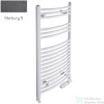 Radeco ADAMO AD6-600/L 1440x650 törölközőszárítós radiátor, MERKURY 5 (metál sötétszürke) színben (Radeco_ADAMO_AD6_600_L_MERKURY5)