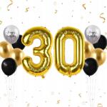  Lufik 30. születésnapra latex 100 cm 12db-os szett Arany szín
